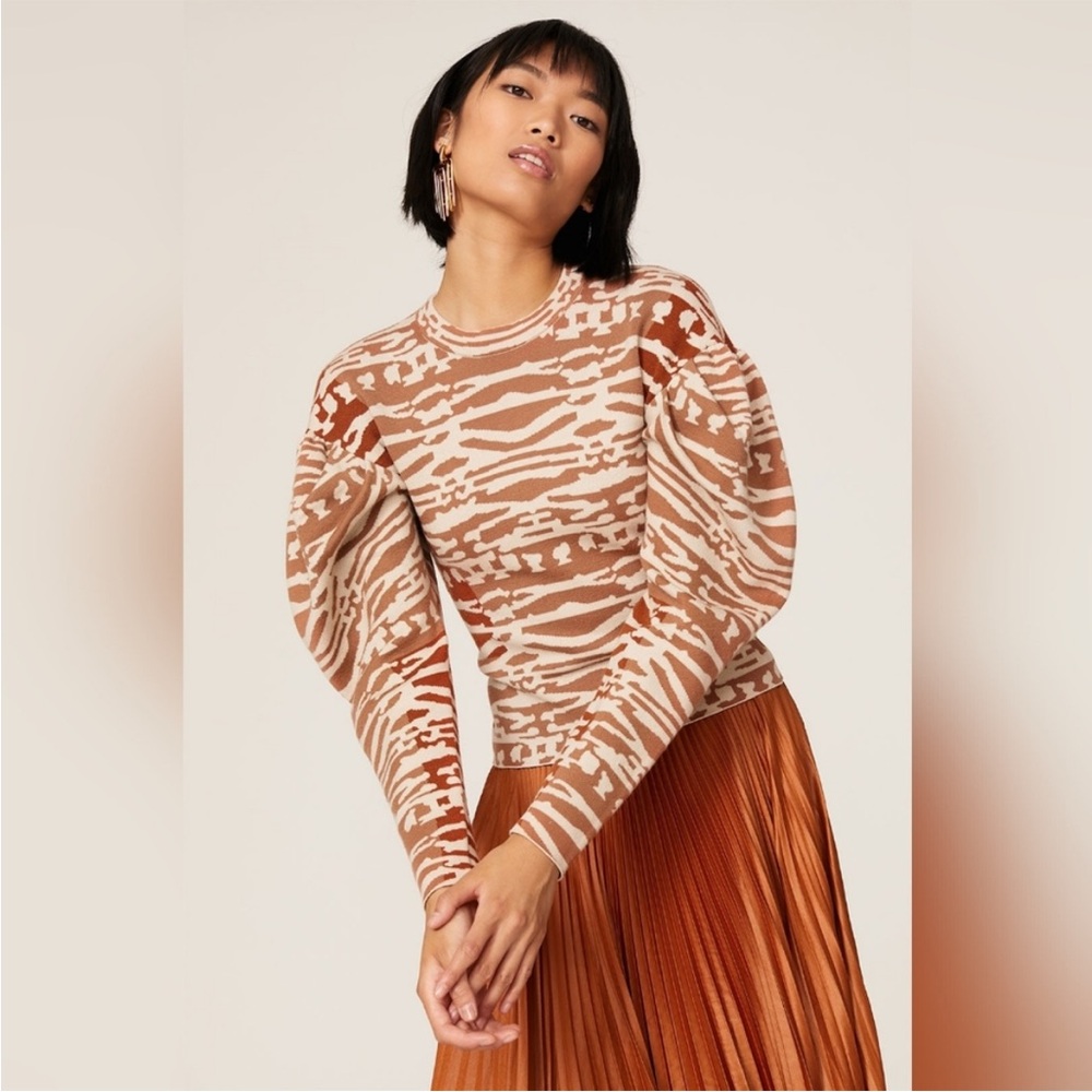 Ulla Johnson | Livia Jacquard-Wool Pullover Sweater | S